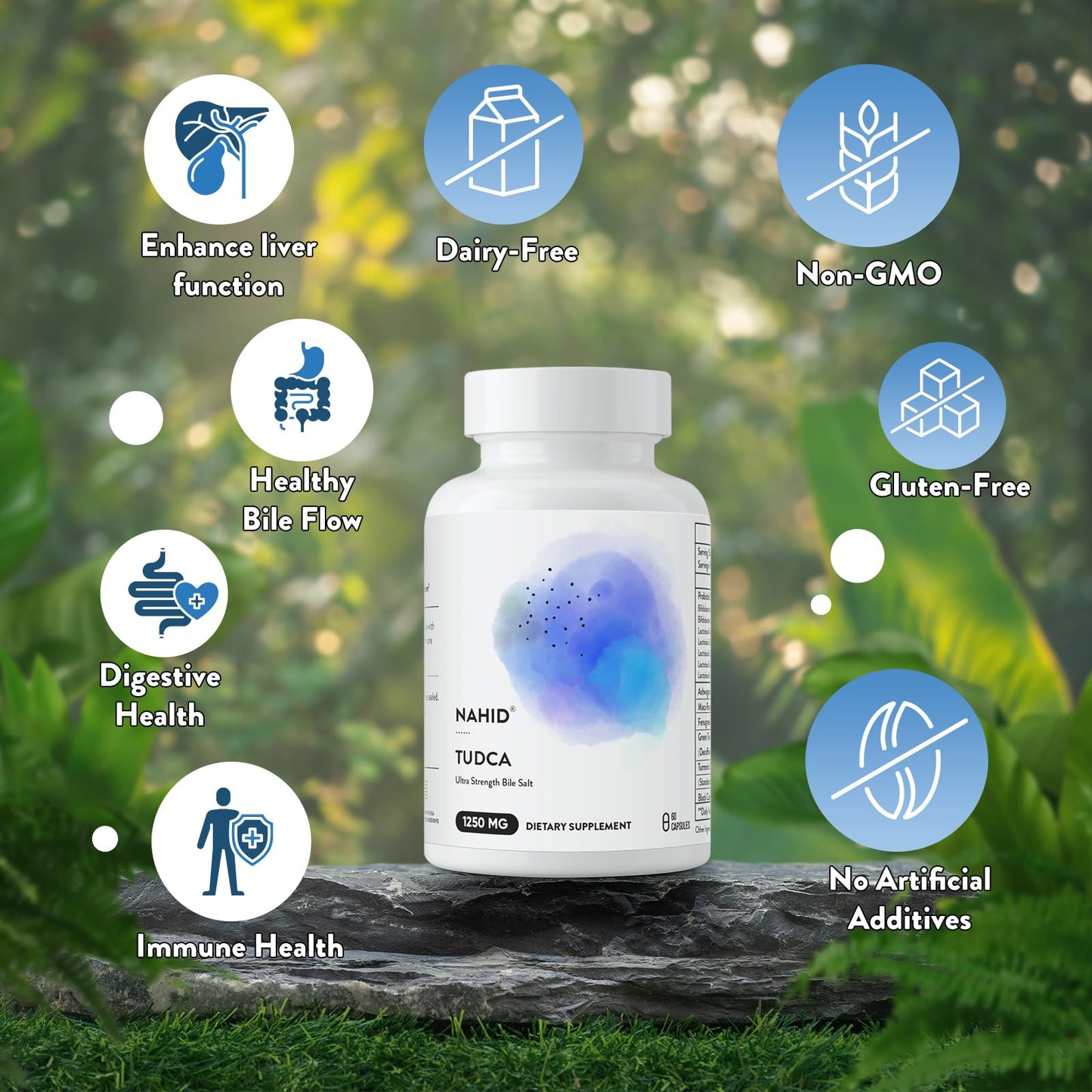 Nahid Liver Support Supplement – 120B CFUs Probiotics, 60 Capsules