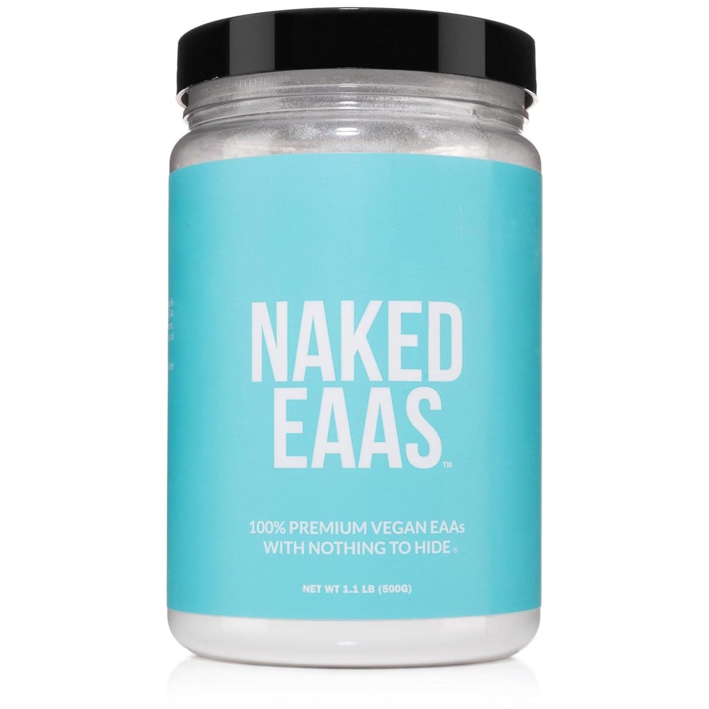 NAKED EAAs Amino Acids Powder – 50 Servings, Vegan, Unflavored, 500 g | Instantized All-Natural Essential Amino Acids