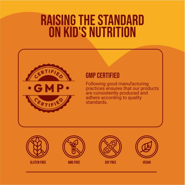 NAKED Nutrition Kids Vitamin Gummies – Made in USA, Gelatin Free, Vegan, GMO & Gluten Free | 30 Day Supply