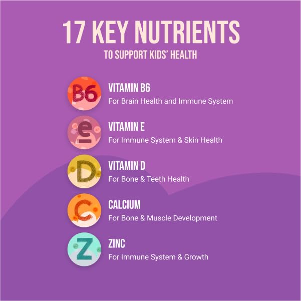 NAKED Nutrition Kids Vitamin Gummies – Made in USA, Gelatin Free, Vegan, GMO & Gluten Free | 30 Day Supply