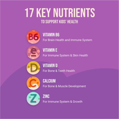 NAKED Nutrition Kids Vitamin Gummies – Made in USA, Gelatin Free, Vegan, GMO & Gluten Free | 30 Day Supply