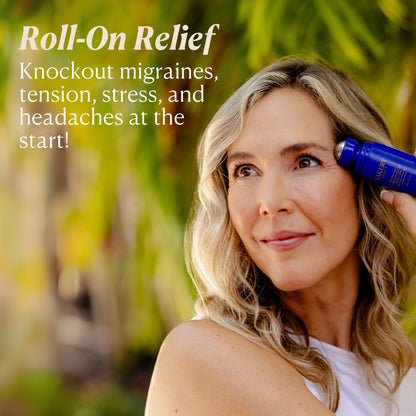 Nakery SkinRecovery Tension Relief Roll-On – Magnesium & Peppermint Oil (1 Fl Oz) for Headache Relief