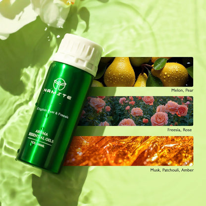 NAMSTE English Pear & Freesia Essential Oil Blend - 3.38 fl oz for Diffusers & Humidifiers