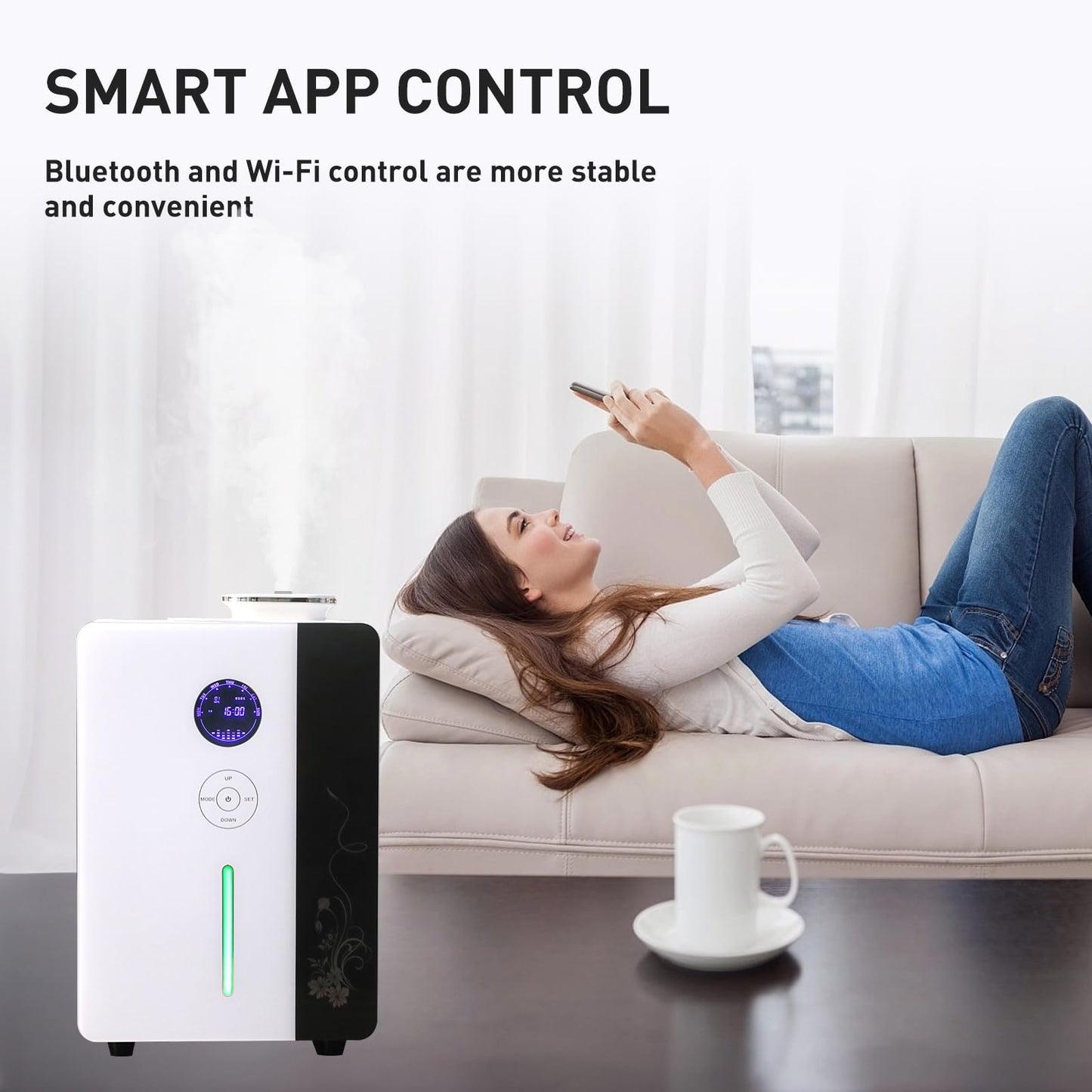 Namste Essential Oil Diffuser — Waterless HVAC Scent System for 4000 Sq Ft (800ml) with Smart WIFI & Touch