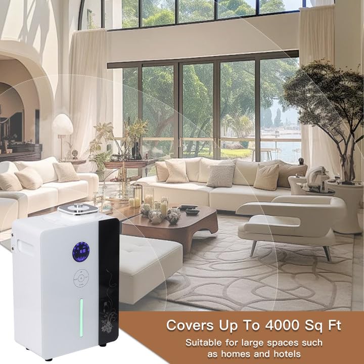 Namste Essential Oil Diffuser — Waterless HVAC Scent System for 4000 Sq Ft (800ml) with Smart WIFI & Touch