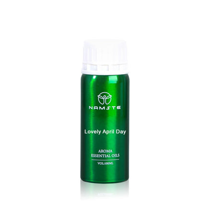 NAMSTE Lovely April Day Essential Oil for Diffusers – Citrus Orange & Lemon, Musk & Cedarwood