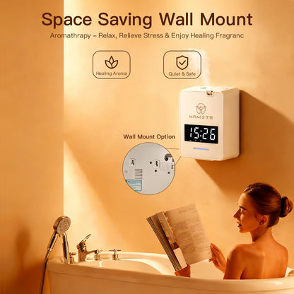 Namste Waterless Diffuser: 3000 sq ft HVAC Diffusion with Clock & Bluetooth