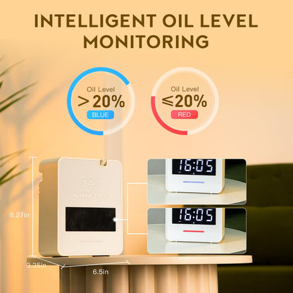 Namste Waterless Diffuser: 3000 sq ft HVAC Diffusion with Clock & Bluetooth