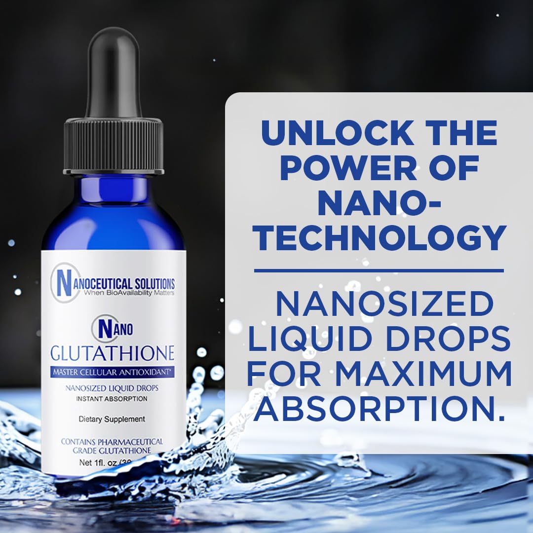 Nano Glutathione Drops by Nanoceutical Solutions | Ultra-Efficient Absorption, 30 Servings