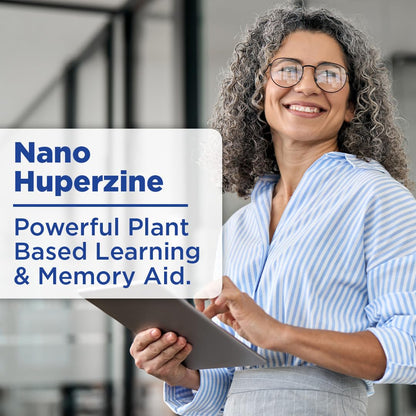 Nano HUPERZINE A – Nanosized Liquid, Instant Absorption, 6000 mcg per Bottle | 30 Servings | Non-GMO GMP Certified