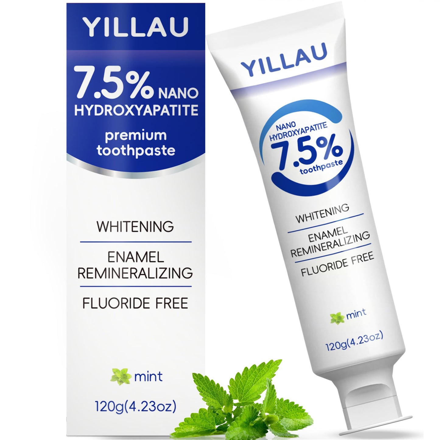 Nano Hydroxyapatite Toothpaste 7.5% – Fluoride-Free, Enamel Protection, Whitening