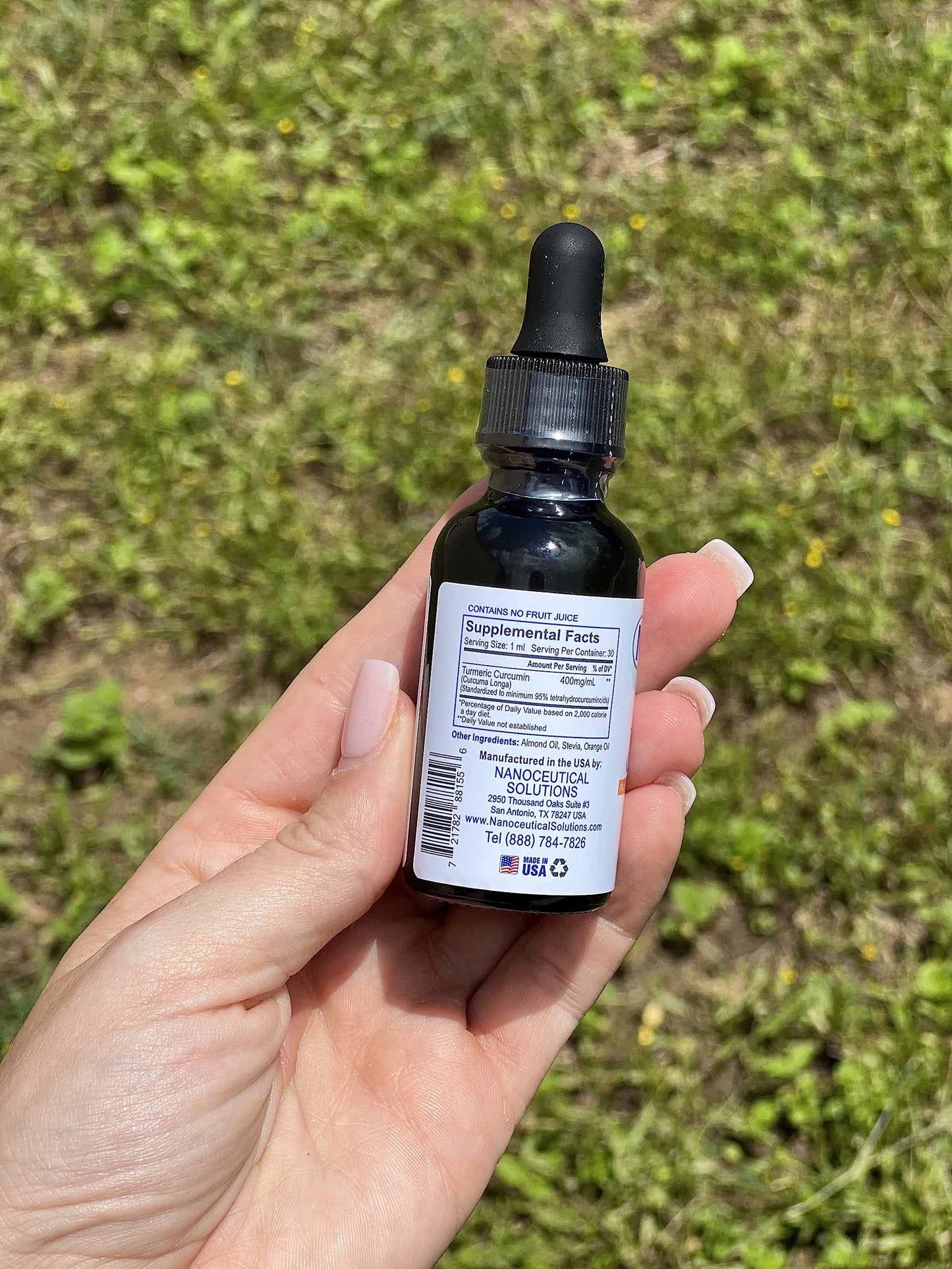 Nano Turmeric Curcumin - Highly Bioavailable Nano Liquid (30 ml) | Organic Vegan Non-GMO