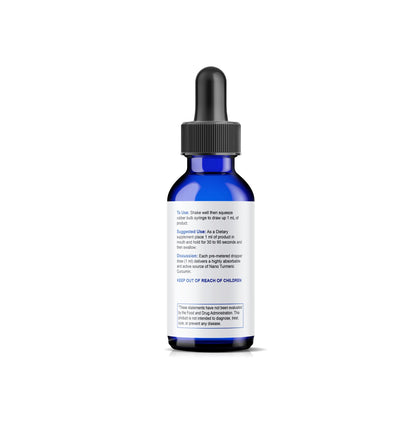 Nano Turmeric Curcumin - Highly Bioavailable Nano Liquid (30 ml) | Organic Vegan Non-GMO