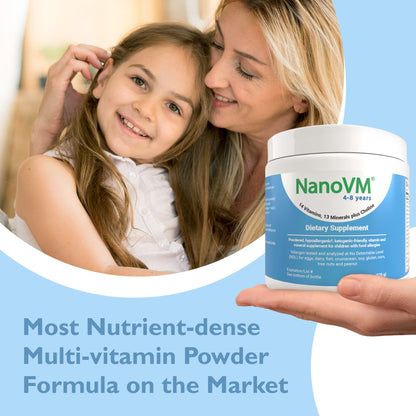 NanoVM 4-8 Years Allergen-Free Kids Multivitamin Powder | Solace Nutrition 275g