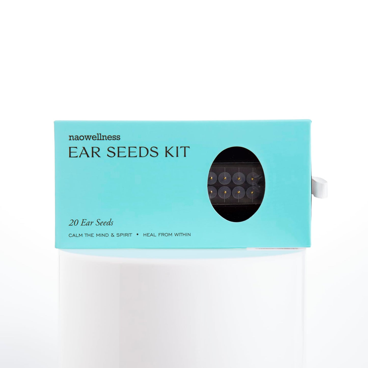NAO Wellness 24K Gold Ear Seeds – Auriculotherapy Kit (20 Seeds) for Adults & Kids | 40+ Solutions