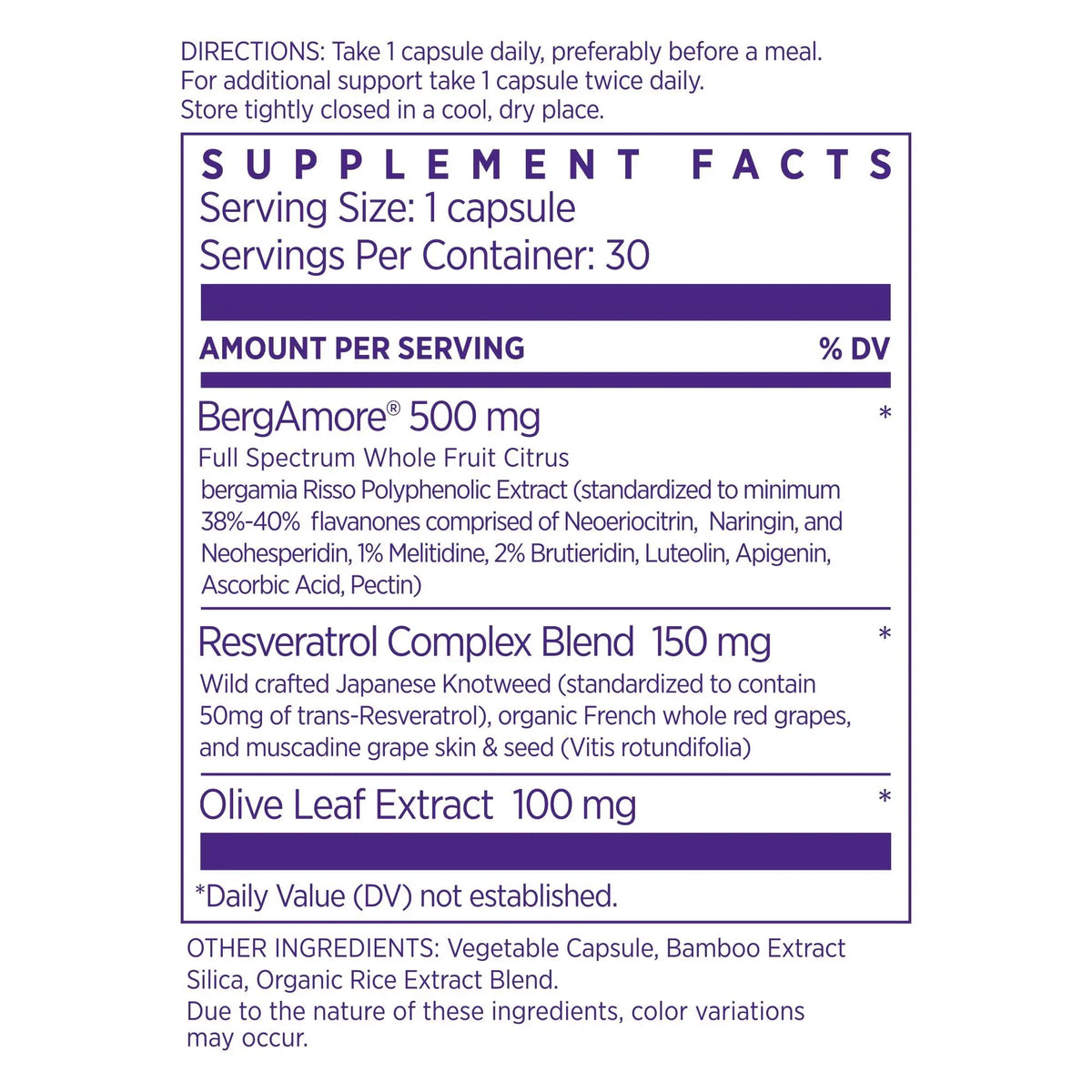 NAOMI Italian Citrus Bergamot 500mg + Resveratrol – 7 Polyphenols, 30-Day Supply BritishVita | Premium UK Vitamins & Wellness Supplements