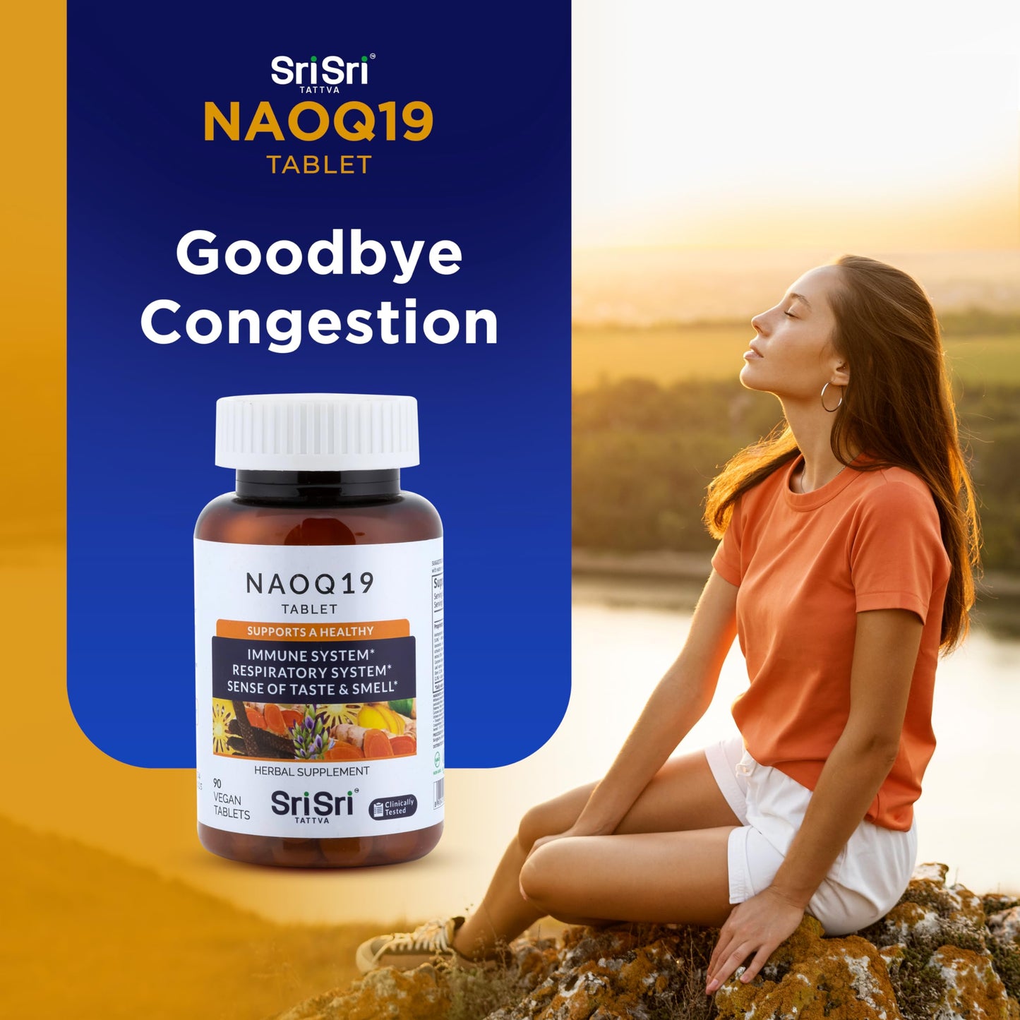 NAOQ19 Immunity Support – 19-Herb Ayurvedic Formula | Sri Sri Tattva | 90 Capsules