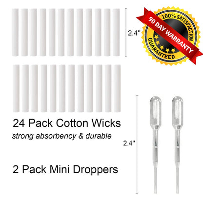 6-Pack Aluminum Nasal Inhalers for Essential Oils – Portable & Refillable