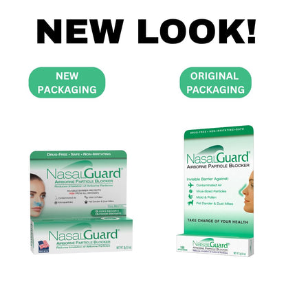 NasalGuard Airborne Particle Blocker Gel – Drug-Free, Travel-Ready Protection (Made in USA, Menthol)