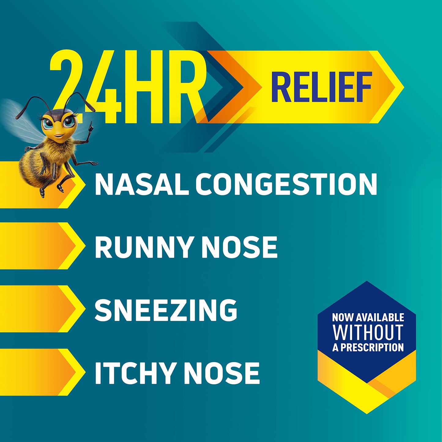 Nasonex 24HR Allergy Nasal Spray – Non-Drowsy, Scent-Free, Full Prescription Strength (60 Sprays)