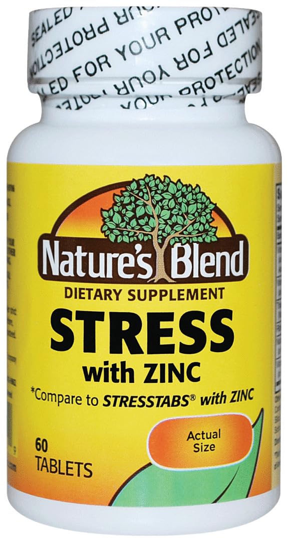 NAT B Stress Formula with Zinc - 60 Tablets