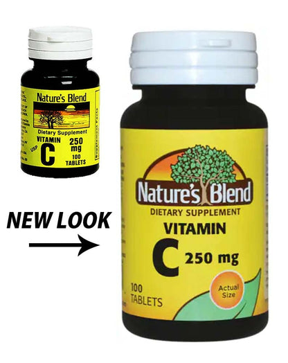 NAT B VIT C TB 250MG 100 | Nature's Blend Vitamin C 250 mg Tablets