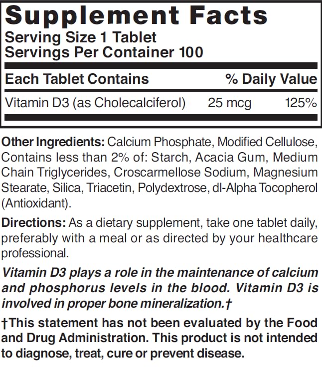 NAT B VIT D3 TB 1000IU 100 by Nature's Blend - B Vitamins