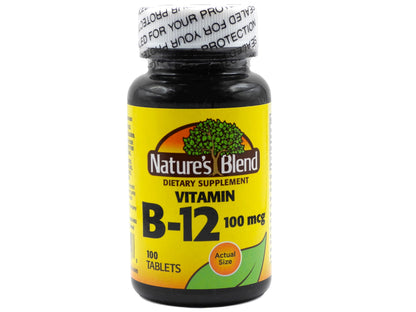 NAT B Vitamin B-12 TB 100MCG 100 – B12 Supplement | Nature's Blend