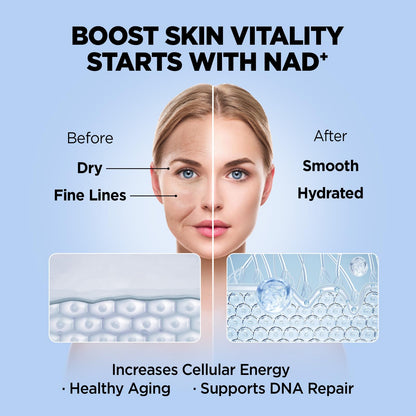 NATISLAND Liposomal NAD+ Supplement 1000mg – Liquid NAD+ for Energy, Metabolism & Anti-Aging (2 oz)