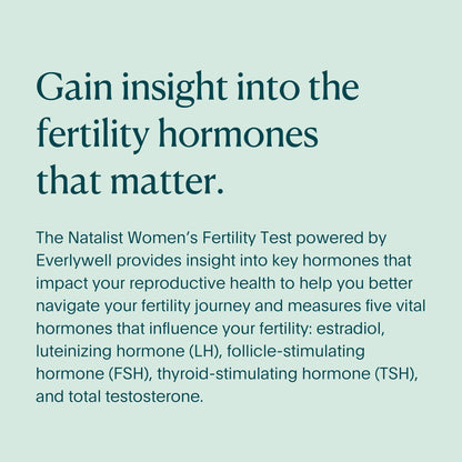 Natalist Women's Fertility Test - At-Home Kit by Everlywell | Clinically Reviewed