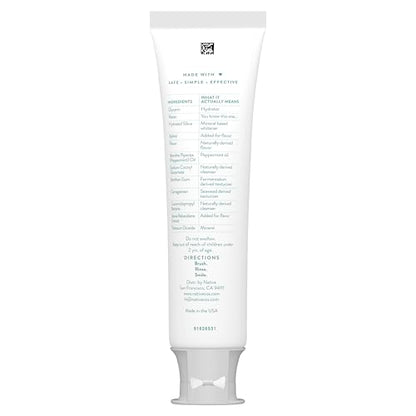 Native Fluoride-Free Whitening Toothpaste 4.1oz (3-Pack) – Wild Mint & Peppermint Oil
