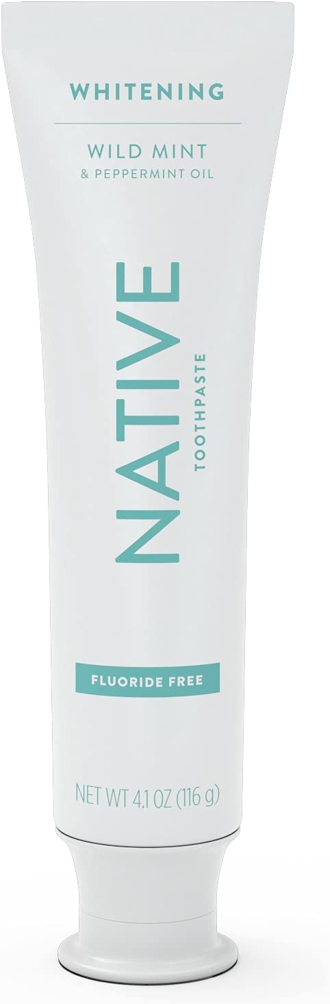 Native Toothpaste – Wild Mint, Fluoride Free, 4.1 oz