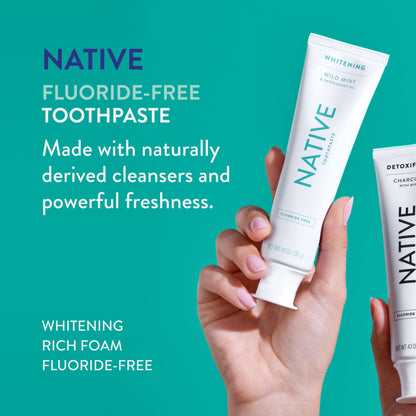 Native Toothpaste – Wild Mint, Fluoride Free, 4.1 oz