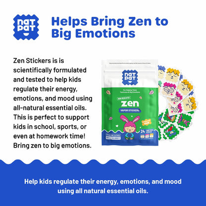 NATPAT Zen Patch Mood Calming Stickers – Chemical-Free Mood Support (24 Pack)