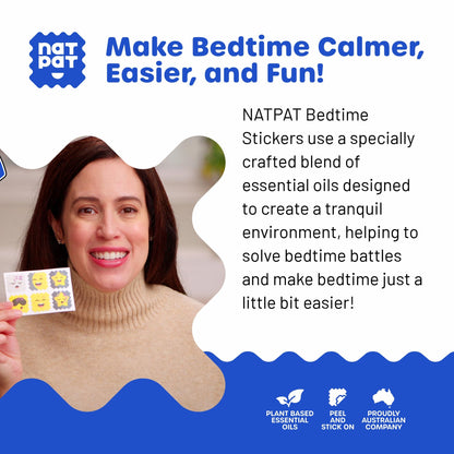 NATPAT Sleepy Patch Bed Time Stickers for Kids – Non-Toxic, Melatonin-Free (24 Pack)