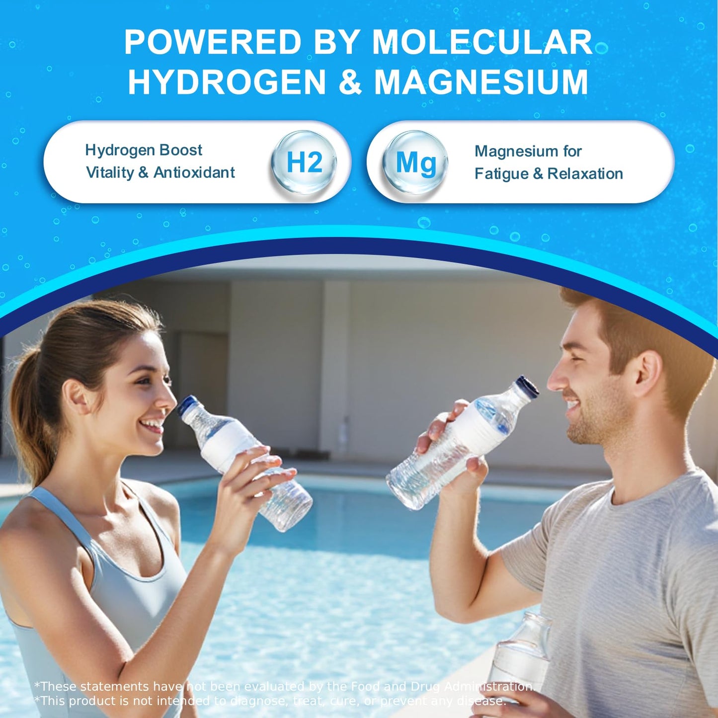 Natprime Hydrogen Water Tablets - 12 PPM H2 with Magnesium (90 Count)