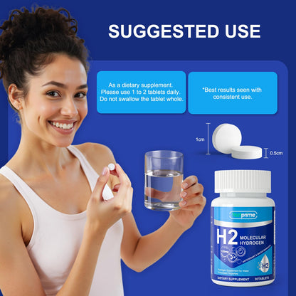 Natprime Hydrogen Water Tablets - 12 PPM H2 with Magnesium (90 Count)