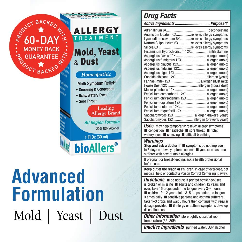 Natra-Bio NaturalCare Allergy Treatment — Homeopathic Formula | 1 Fl Oz