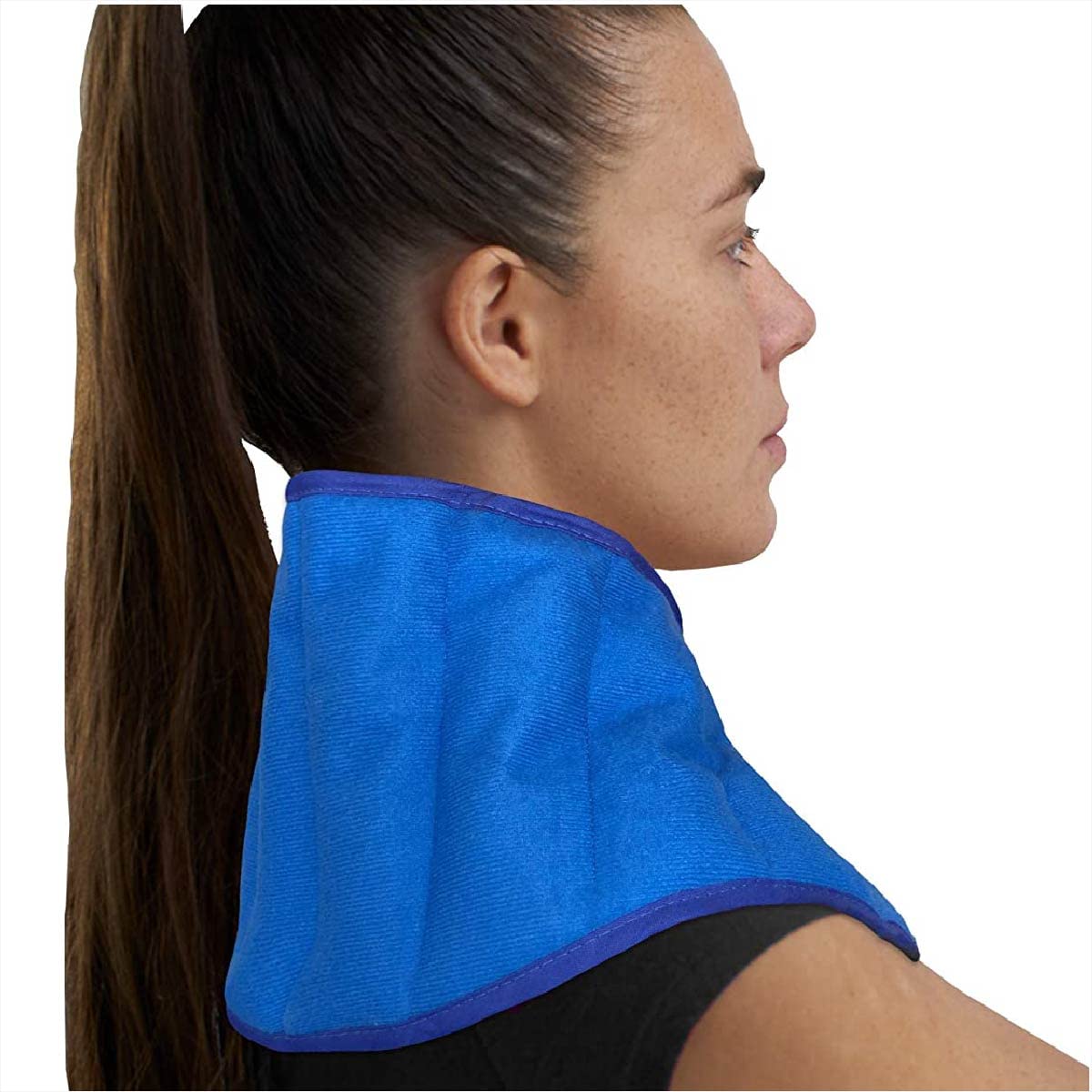 NatraCure Warming Neck Wrap with SmartBead – Microwaveable Moist Heat Pain Relief
