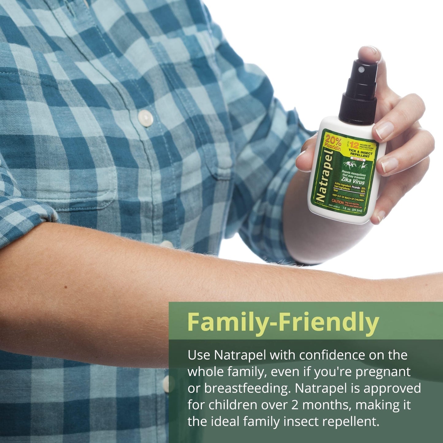 Natrapel Tick & Insect Repellent - 20% Picaridin, 12-Hour Protection, 1 oz (4 Pack)