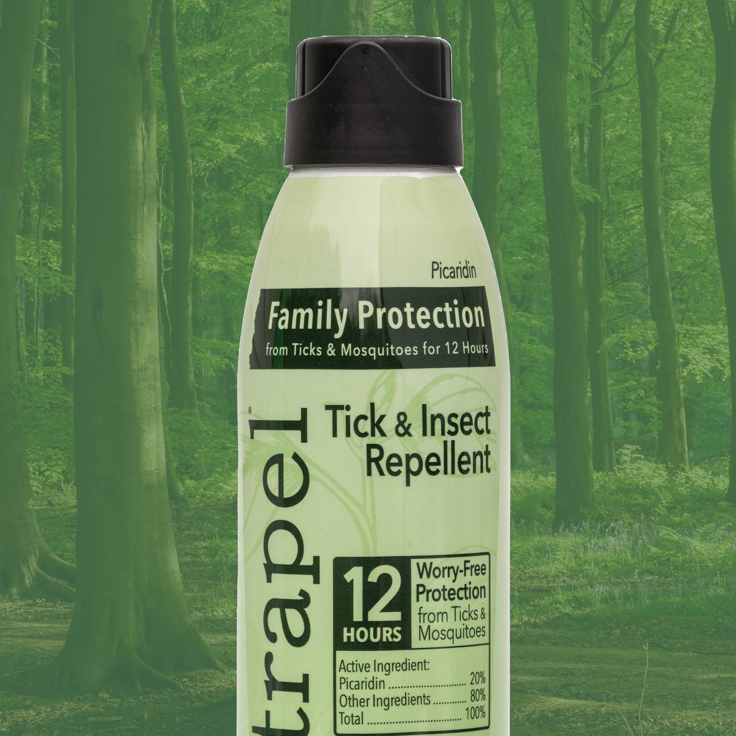 Natrapel Tick & Insect Repellent Eco-Spray — 20% Picaridin, 12-Hour Protection, 2-Pack