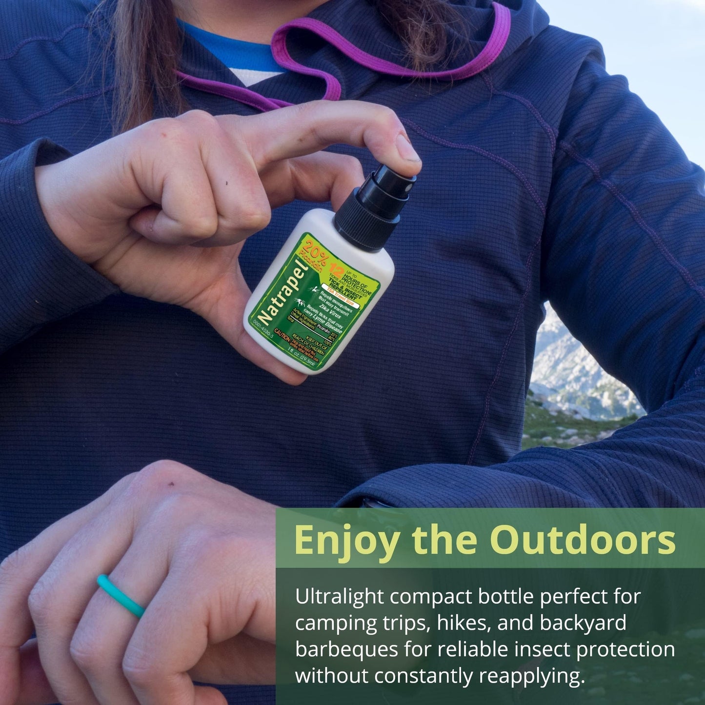 Natrapel Tick & Insect Repellent - 20% Picaridin, 12-Hour Protection, 1 oz (4 Pack)