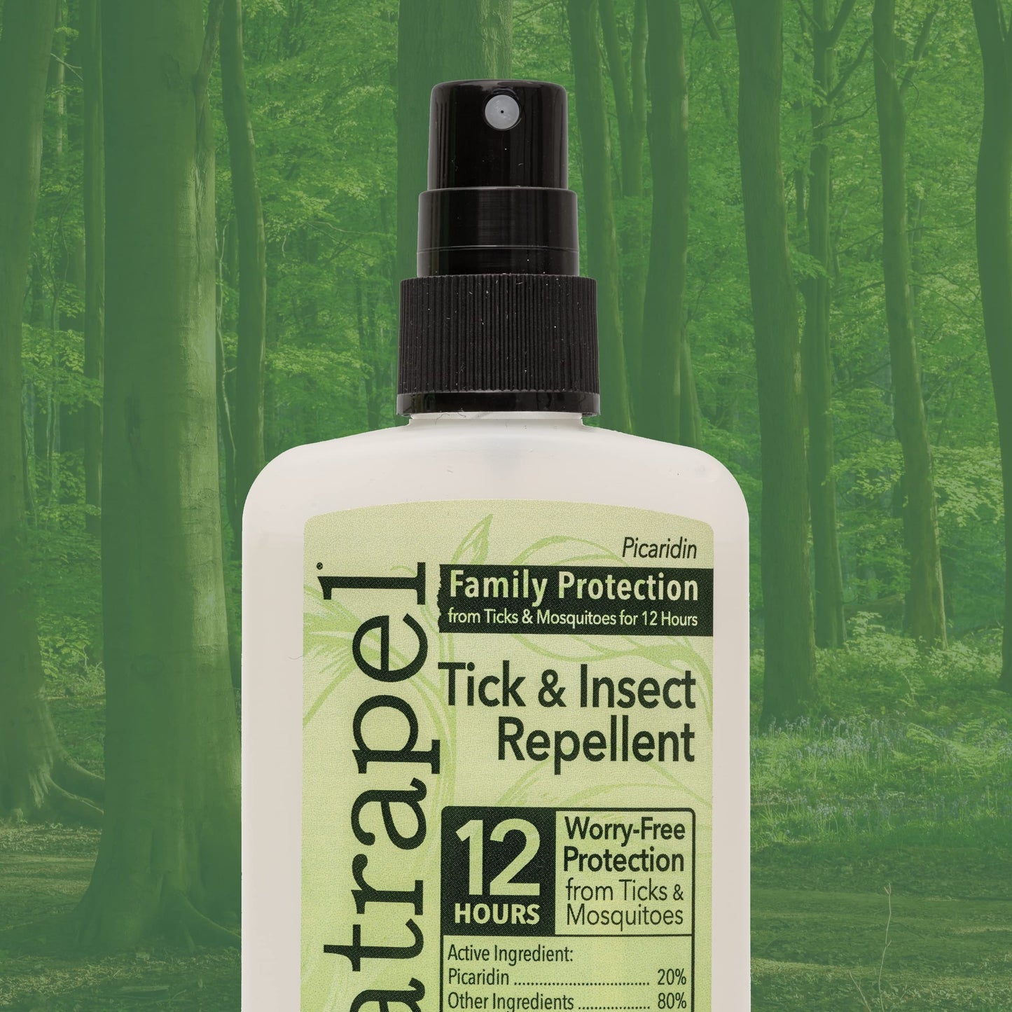 Natrapel Tick & Insect Repellent – 20% Picaridin, Up to 12 Hours Protection, 3-Pack (3.4 fl oz)