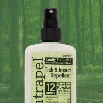 Natrapel Tick & Insect Repellent – 20% Picaridin, Up to 12 Hours Protection, 3-Pack (3.4 fl oz)