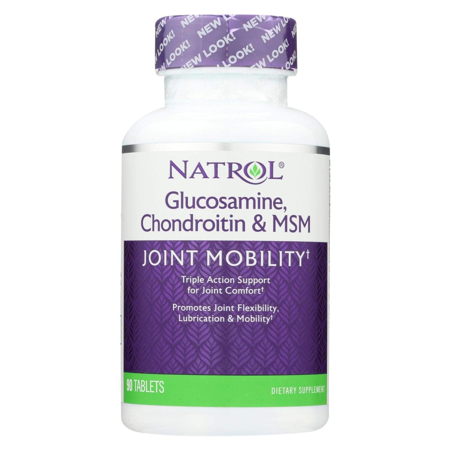 Natrol Glucosamine Chondroitin & MSM - 90 Tablets | Joint Health Support