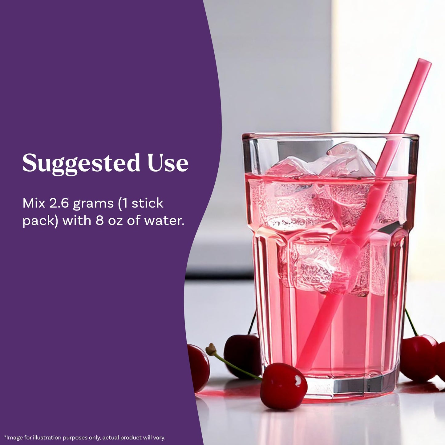 Natrol Sleep & Restore Calming Drink Mix with Magnesium Glycinate – Cherry, 10 Stick Packs