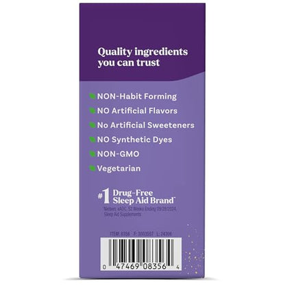 Natrol Sleep + Restore Calming Drink Mix with Magnesium Glycinate, GABA, Lemon Chamomile – 10 Stick Packs