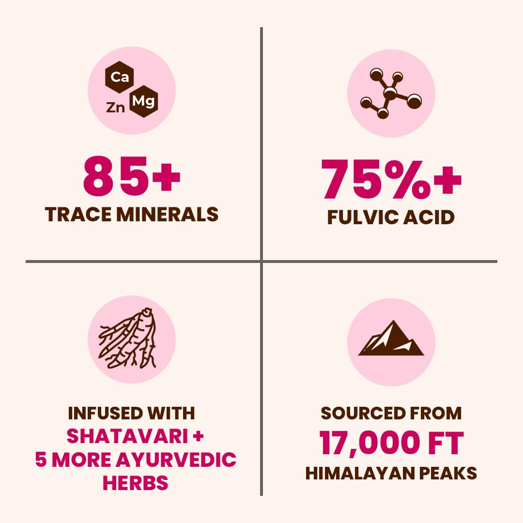 Natruveda Shilajit Honey Sticks for Women – 12 Sticks, Caramel, 300 mg Shilajit Resin + Shatavari & 5 Ayurvedic Herbs | Lab Tested