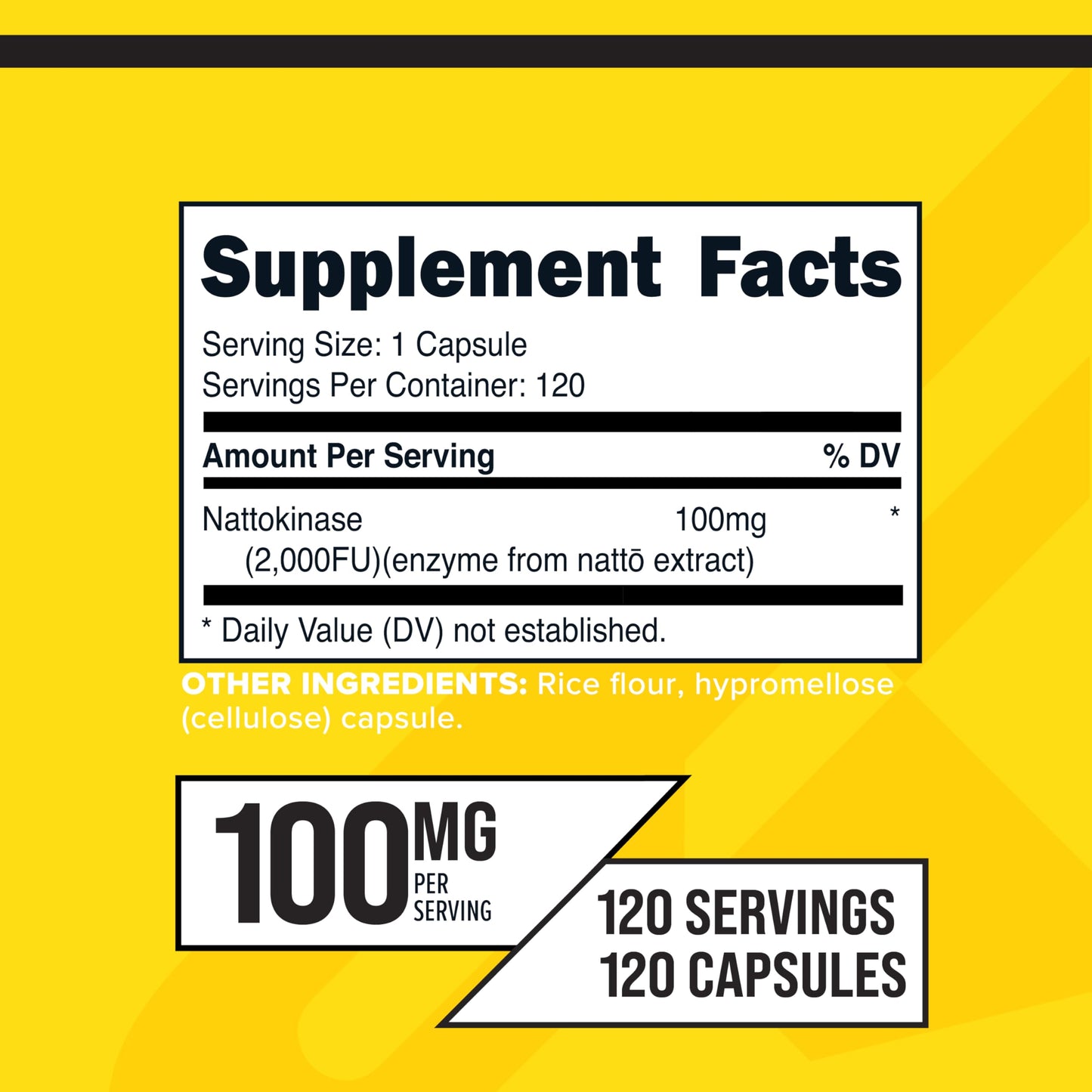 Primaforce Nattokinase 100mg | 2000 FU Per Serving – 120 Capsules