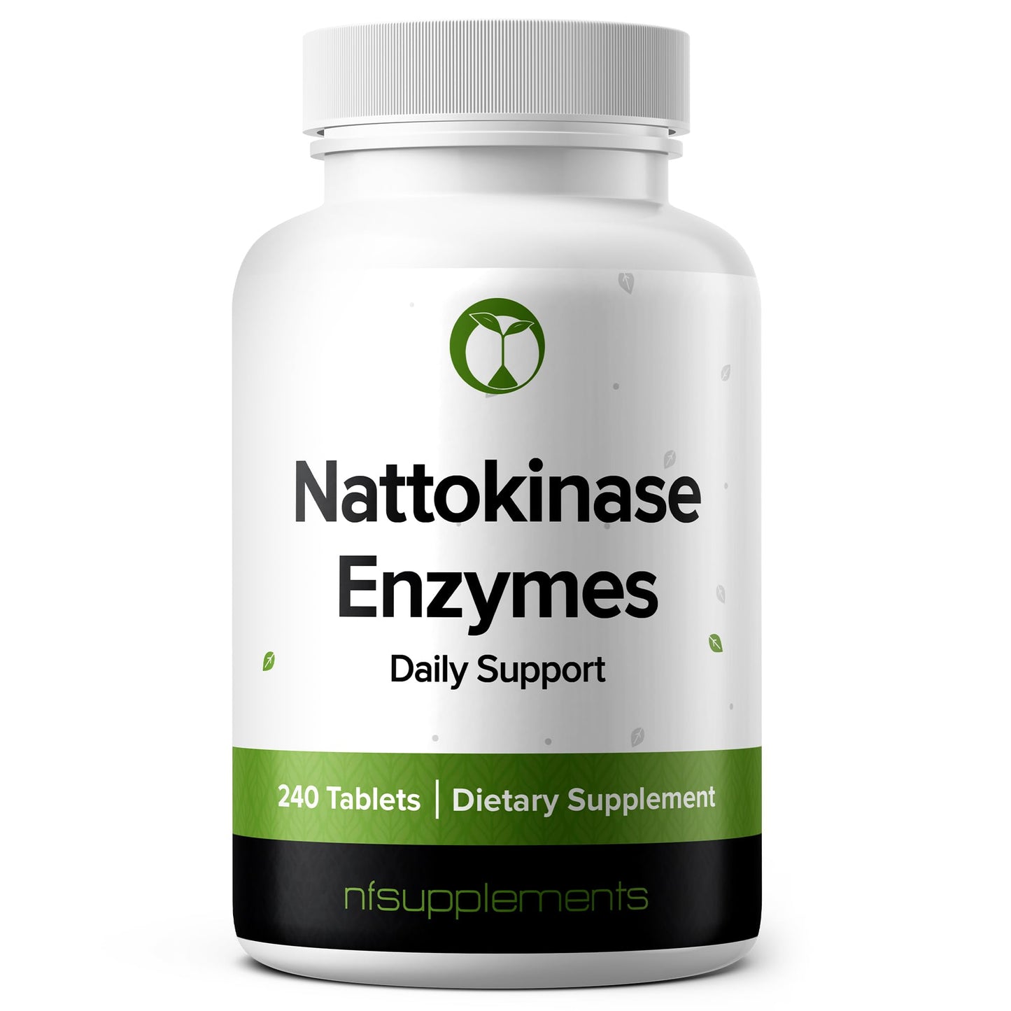 Nattokinase Enzymes Supplement - 240 Tablets, 1000 FU, Gluten Free, Non-GMO, Vegan